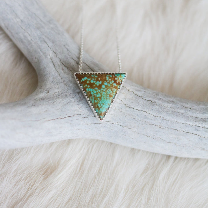 Number Eight Mine Turquoise Triangle Necklace