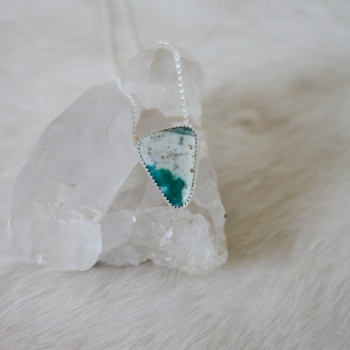 Hornfel Triangle Necklace // One of a Kind