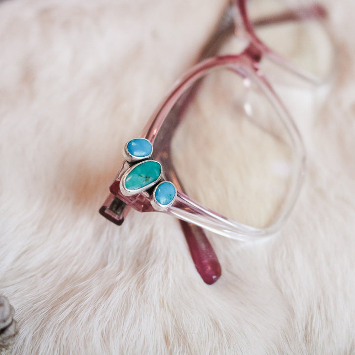 Turquoise Blue Light Glasses // One of a Kind