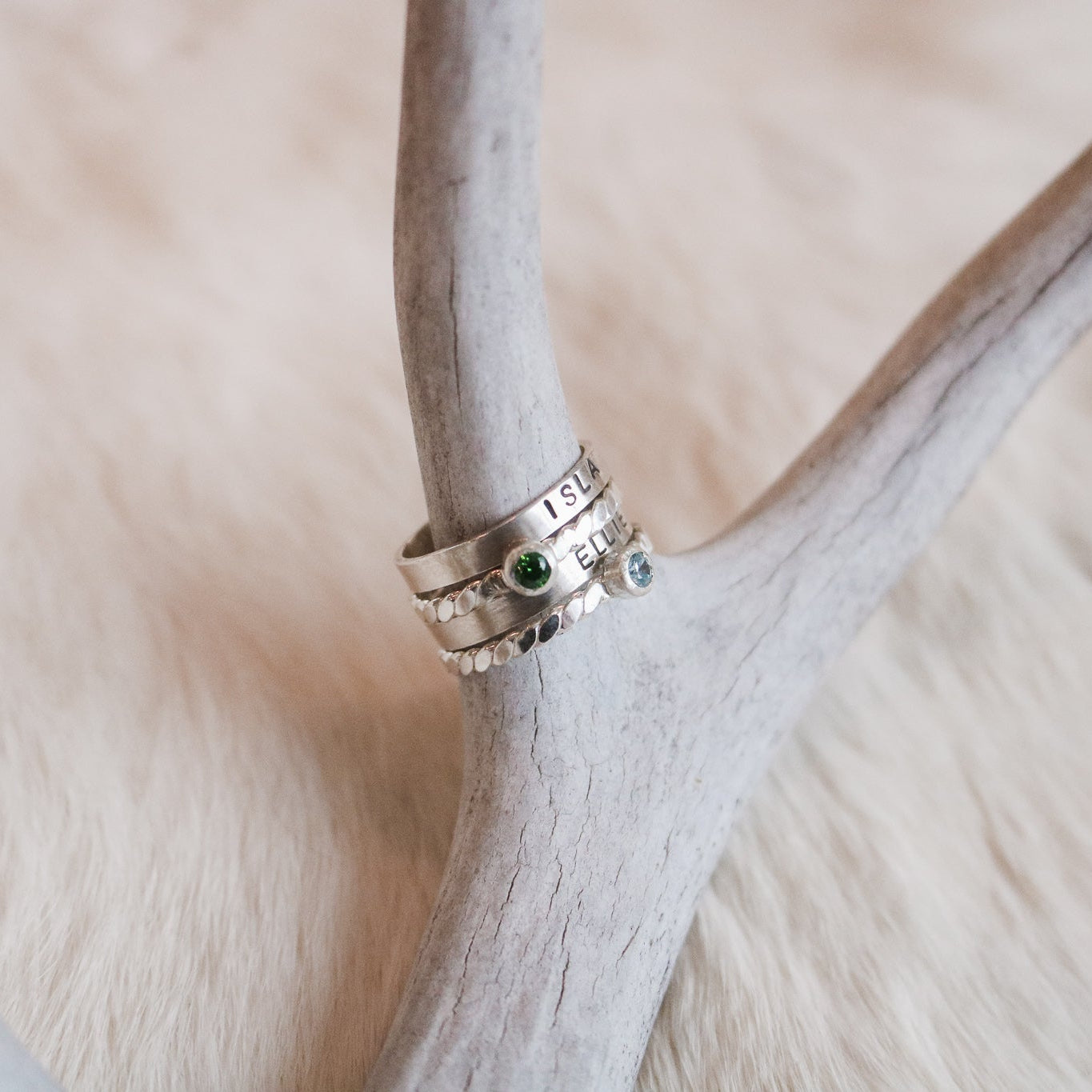 Custom Name Ring in Sterling Silver // Made to Order