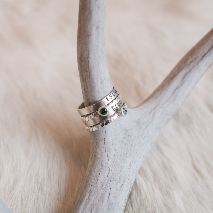 Custom Name Ring in Sterling Silver // Made to Order