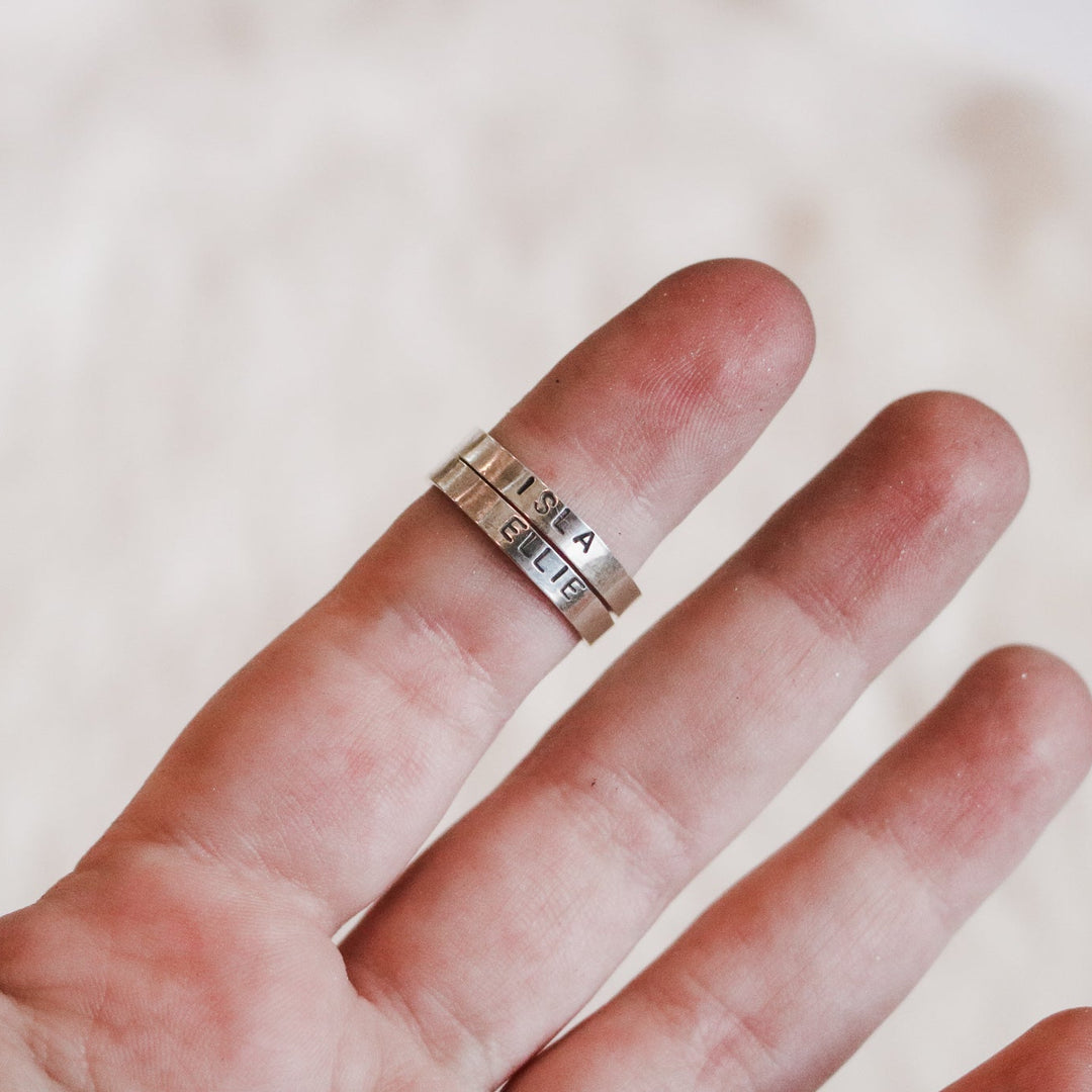 Custom Name Ring in Sterling Silver // Made to Order