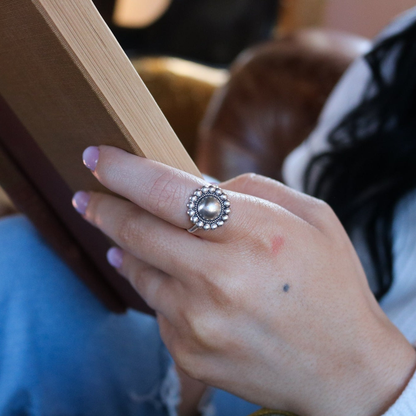 Mirror Concho Stacking Ring