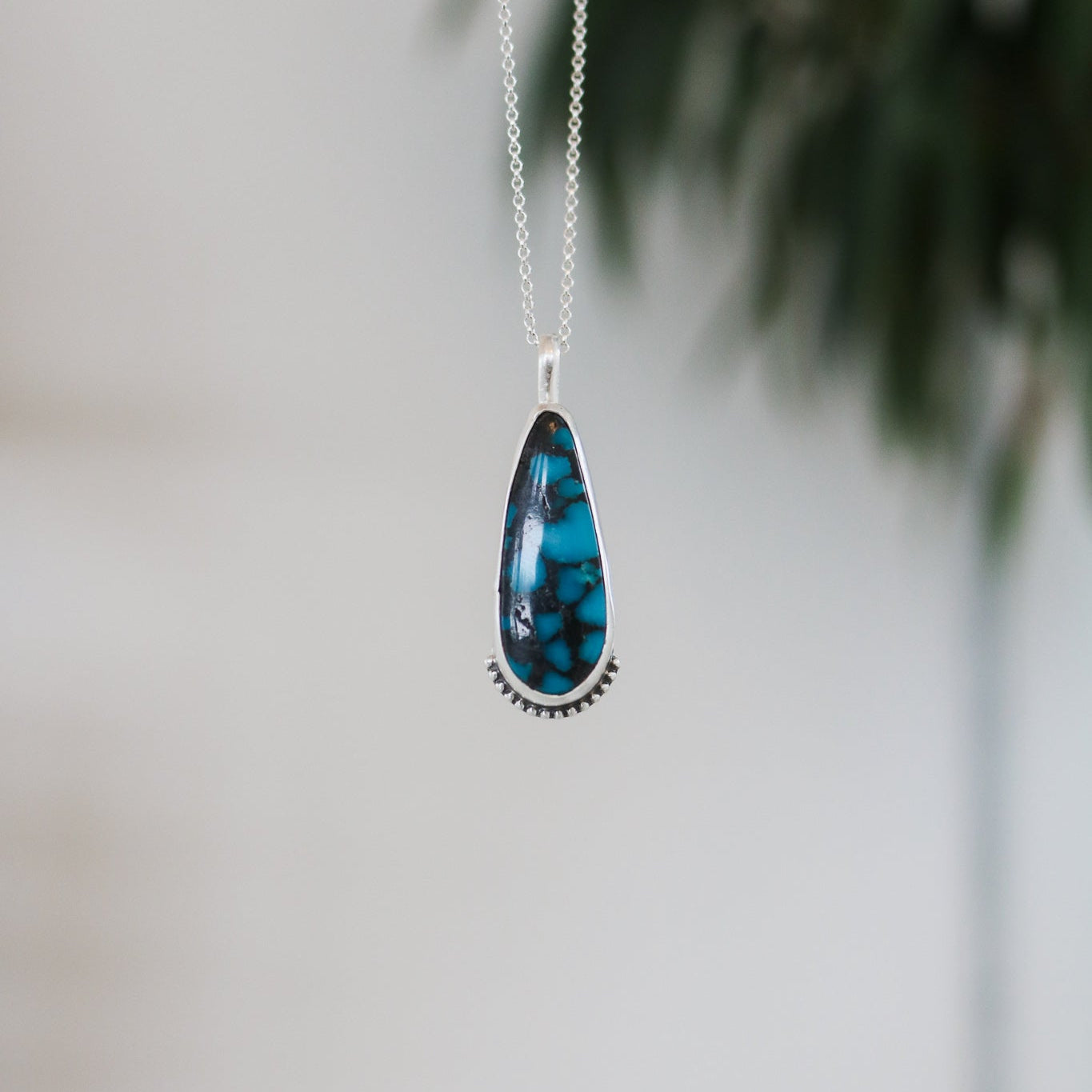 Maeve Necklace in American Turquoise // One of a Kind