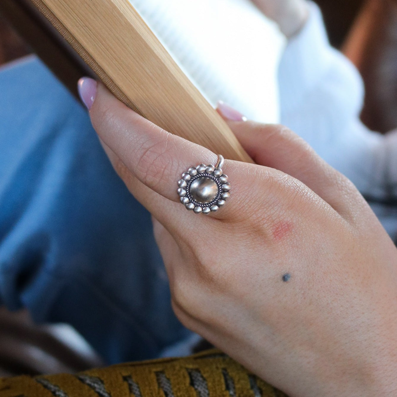 Mirror Concho Stacking Ring