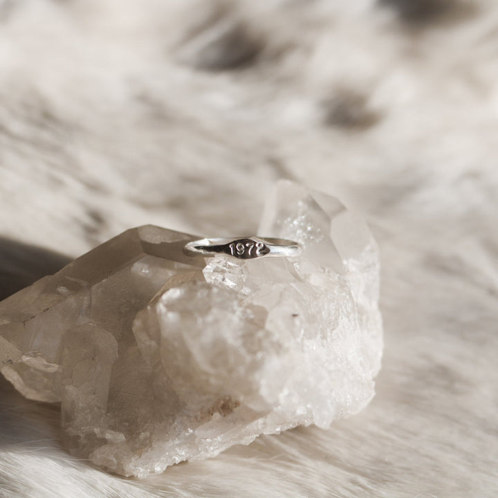 Year Signet Stacking Ring // Made to Order