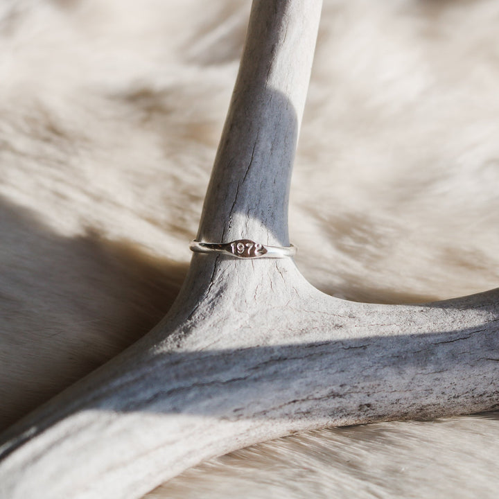 Year Signet Stacking Ring // Made to Order