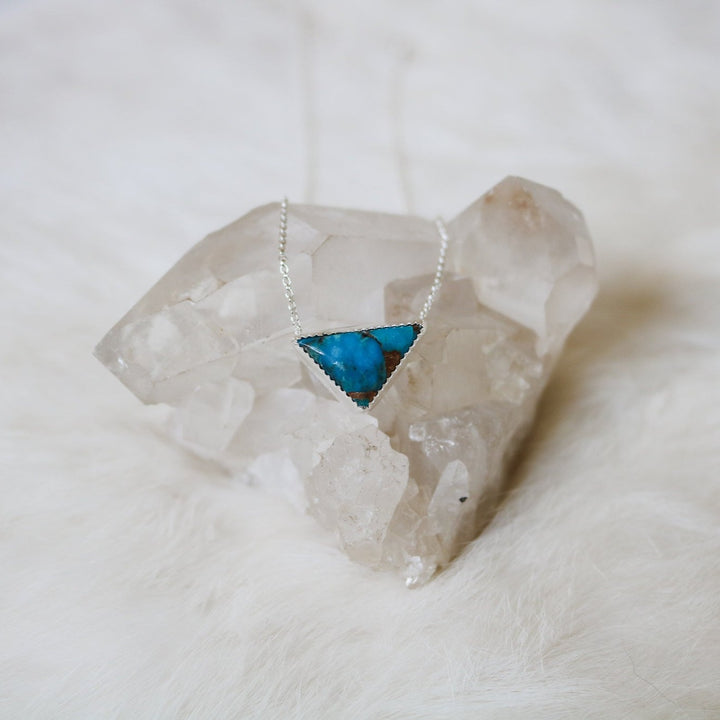 American Turquoise Triangle Necklace