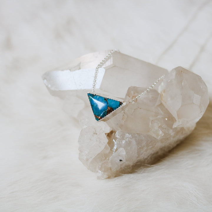 American Turquoise Triangle Necklace // One of a Kind