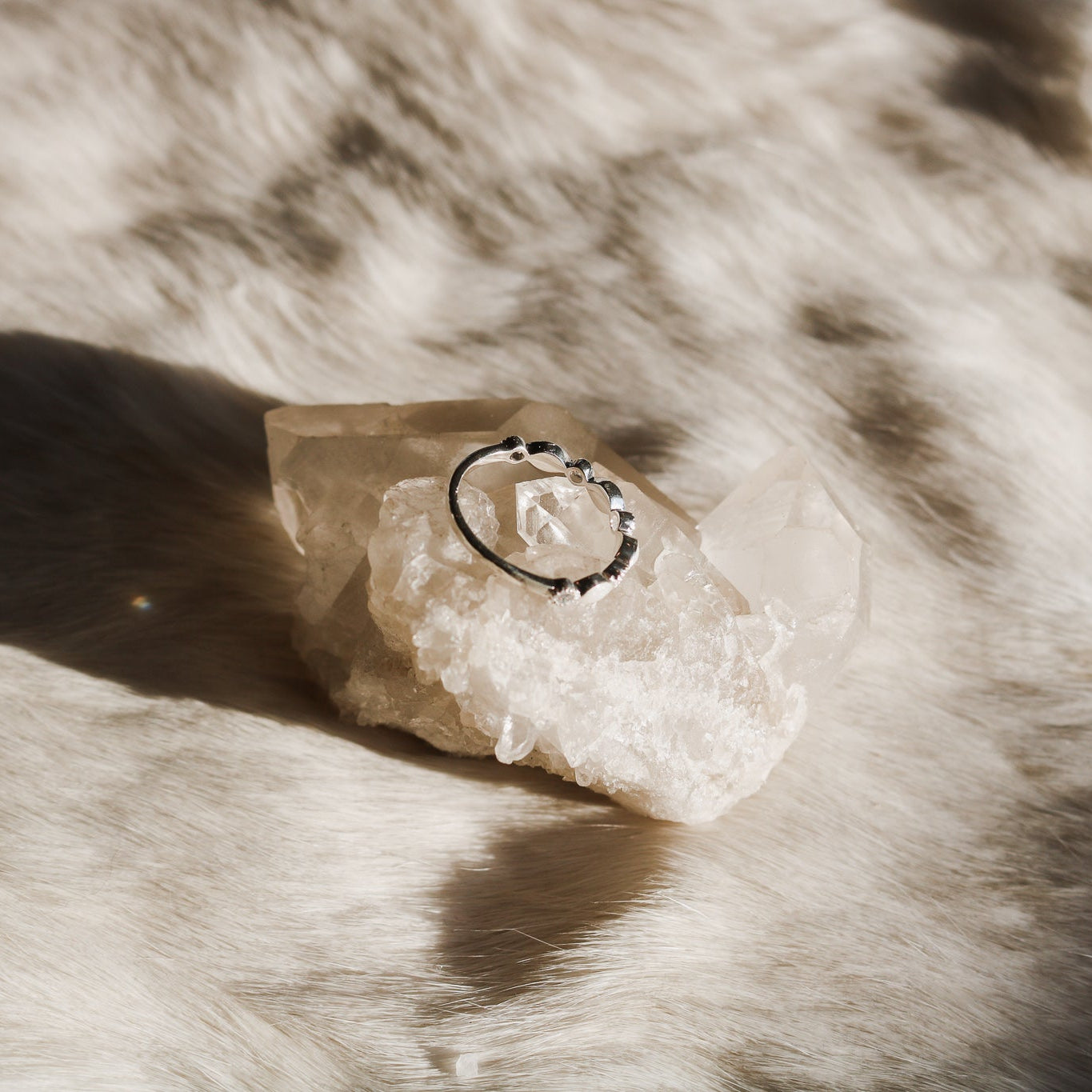 'Ever' Custom Breastmilk + Birthstone Eternity Ring // Made to Order