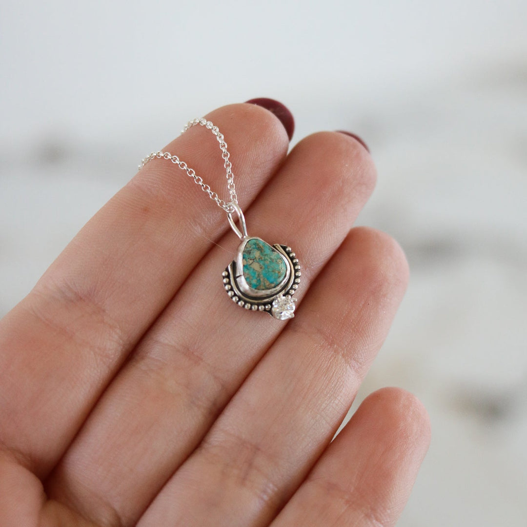 Turquoise & Diamond Necklace IV // One of a Kind