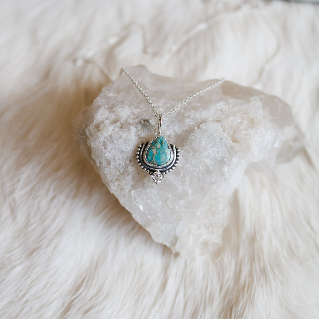Turquoise & Diamond Necklace IV // One of a Kind