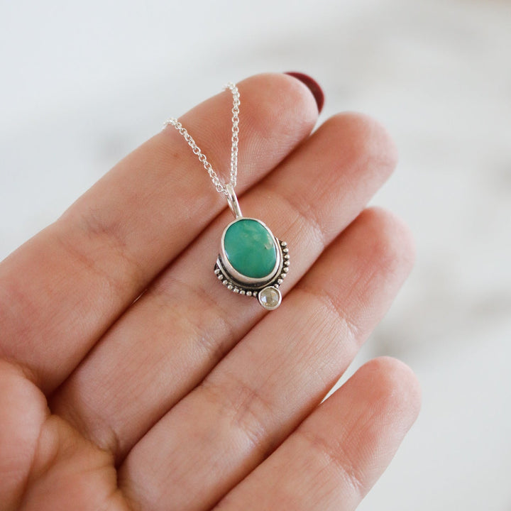 Turquoise & Diamond Necklace V // One of a Kind