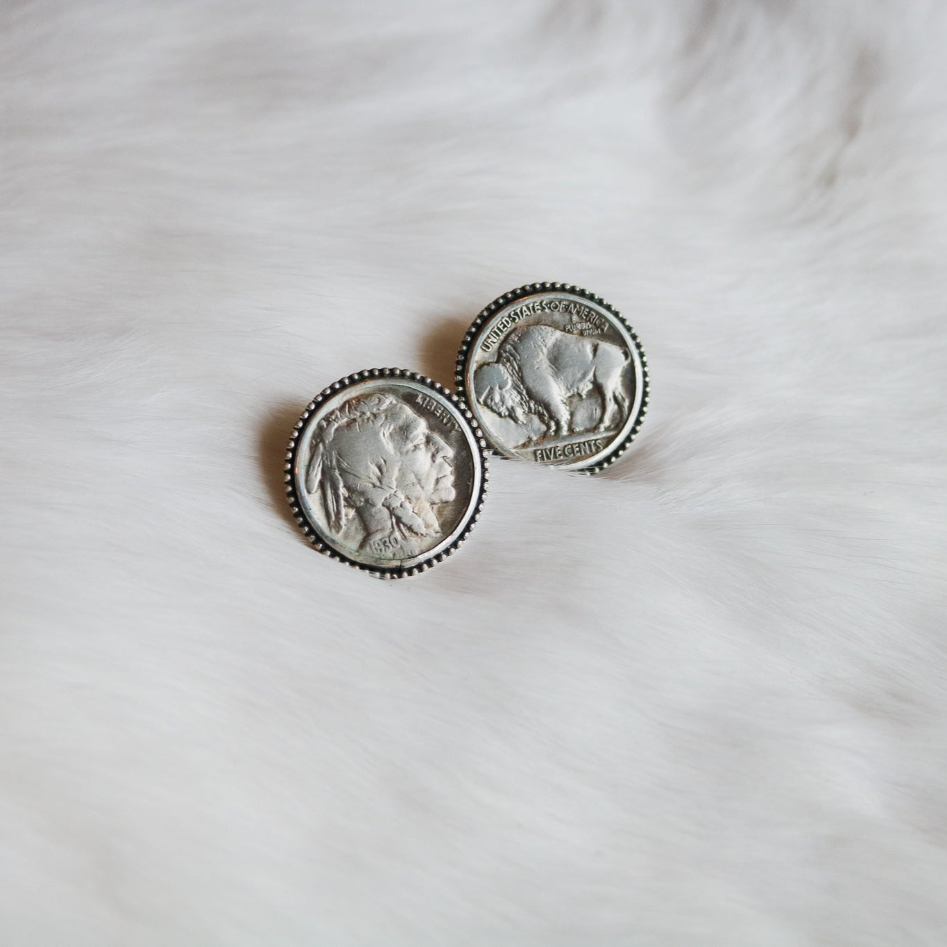 Buffalo Nickel Studs // Made to Order