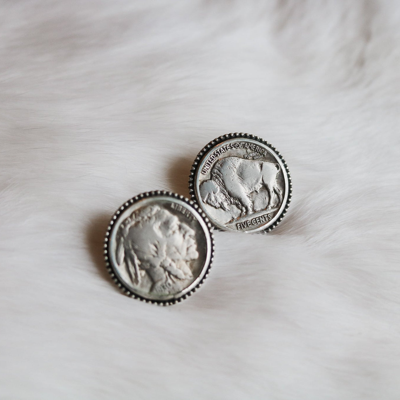 Buffalo Nickel Studs // Made to Order