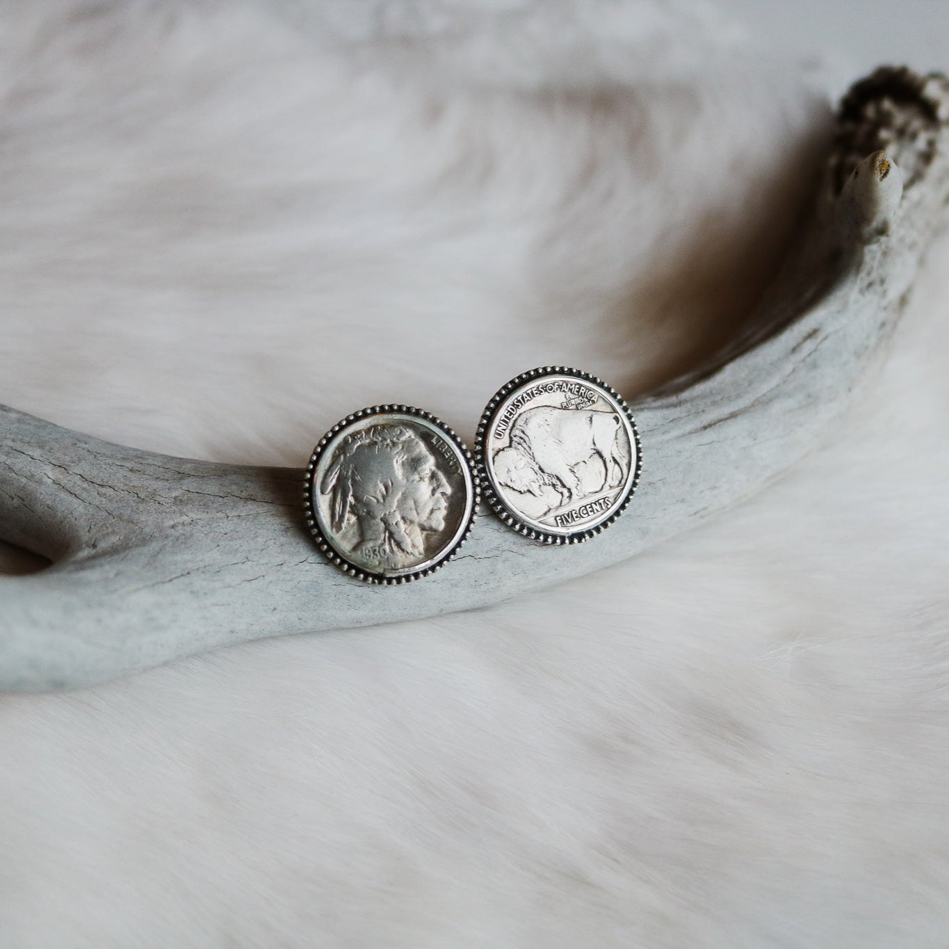 Buffalo Nickel Studs // Made to Order