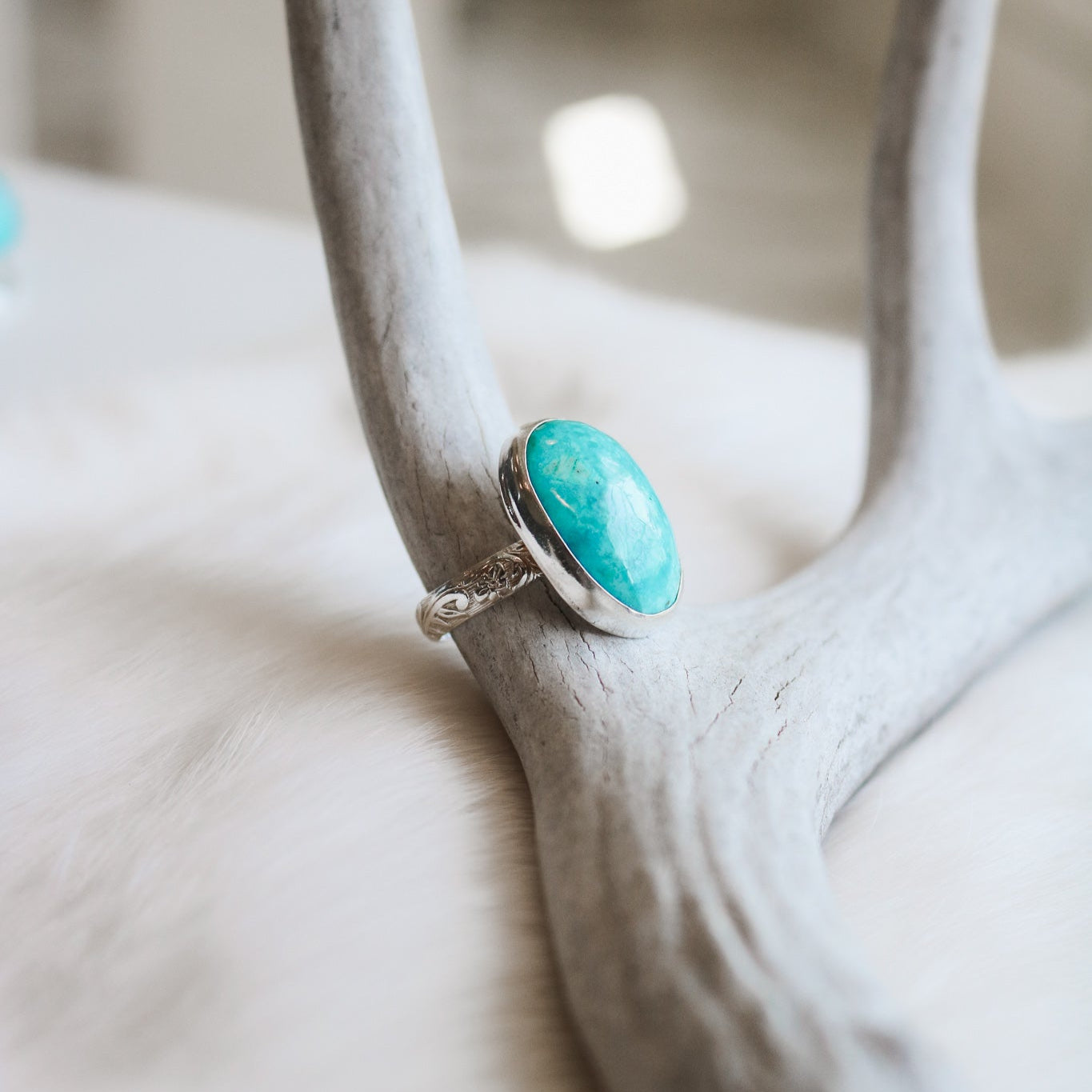 American Turquoise Ring - Size 8.5 // One of a Kind