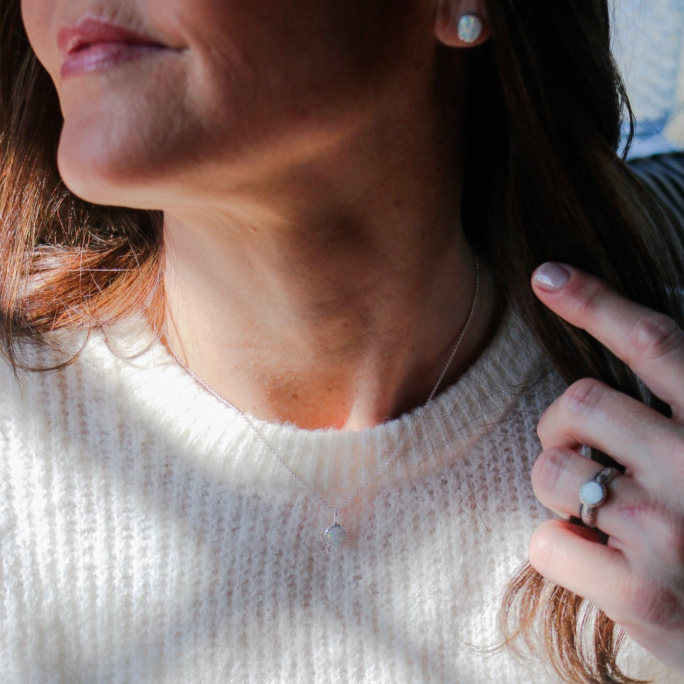 Sweetwater Trio Matched Set in White Opal // Made to Order