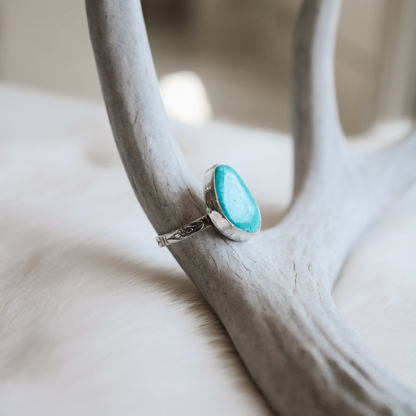 American Turquoise Ring - Size 8 // One of a Kind