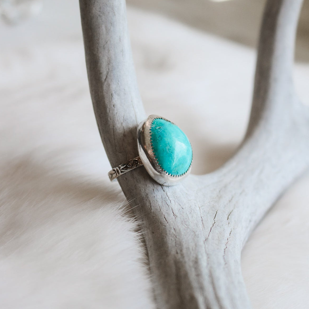 American Turquoise Ring - Size 8 // One of a Kind