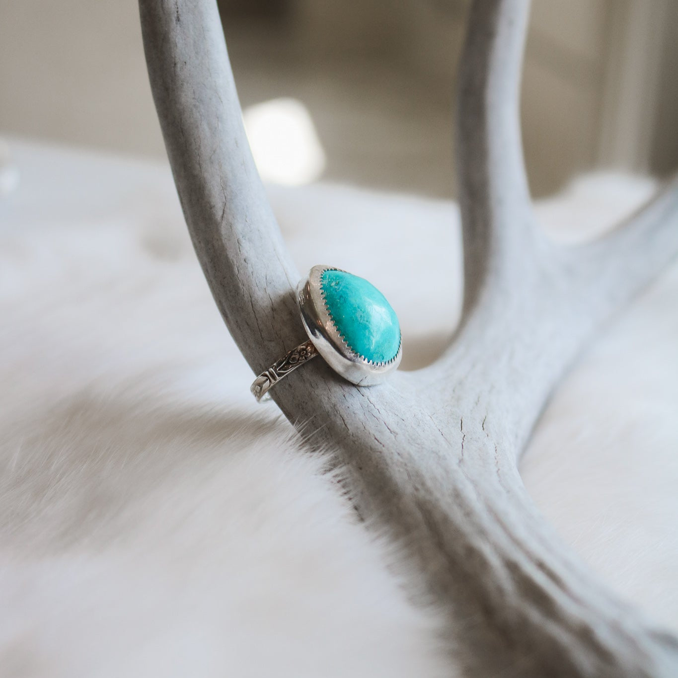 American Turquoise Ring - Size 8 // One of a Kind