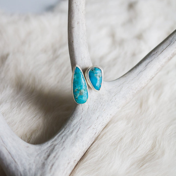 American Turquoise Adjustable Statement Ring // Size 7