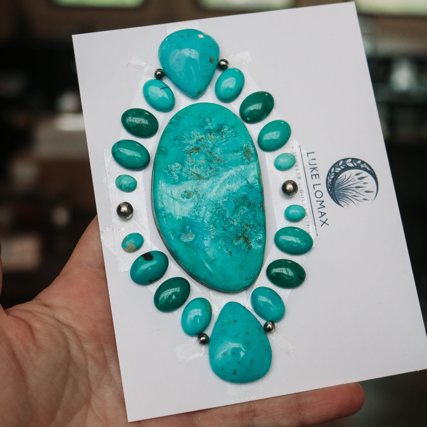 Kingman Turquoise Cluster Deposit // Custom Build + Made to Order