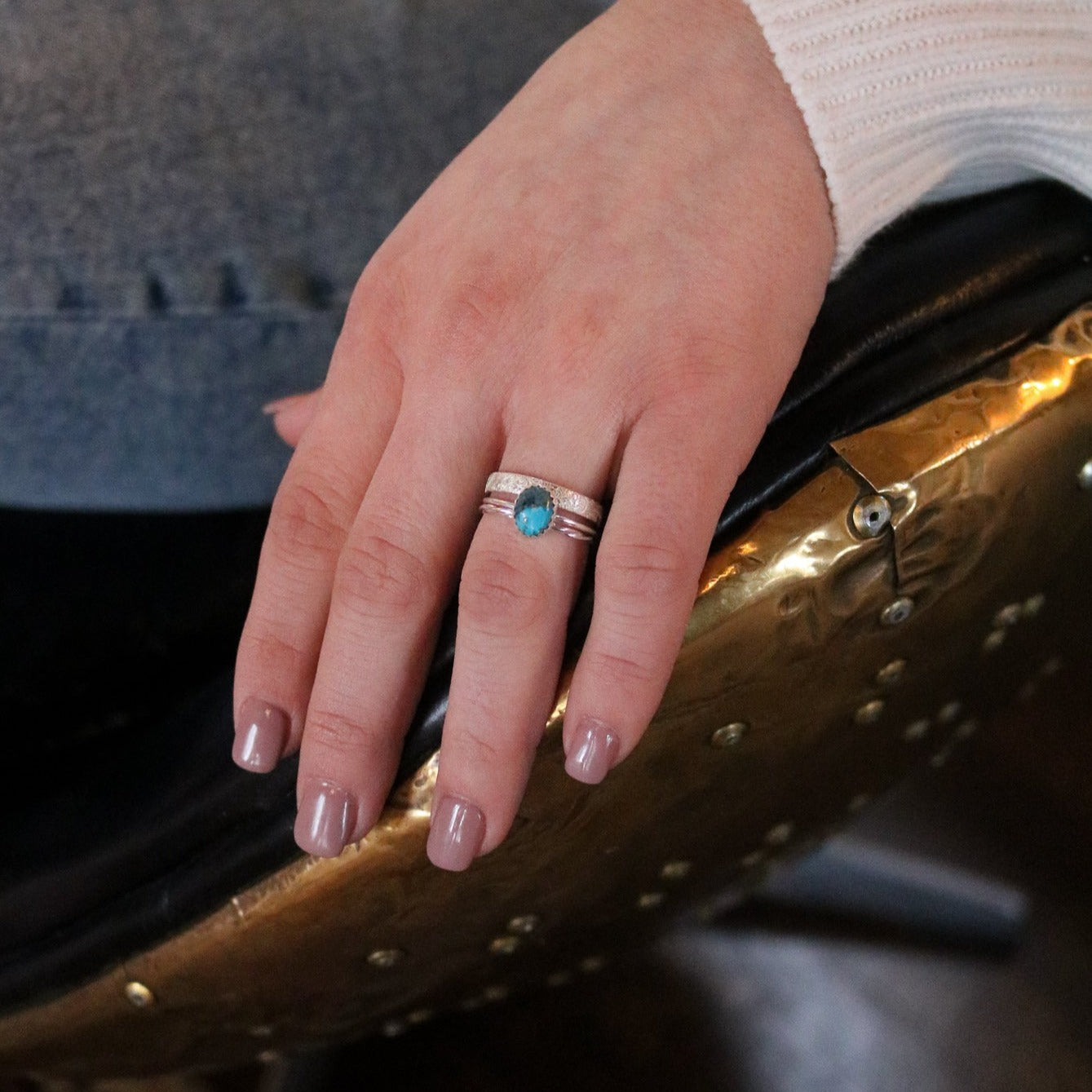 Durango Stacking Ring Set in Turquoise