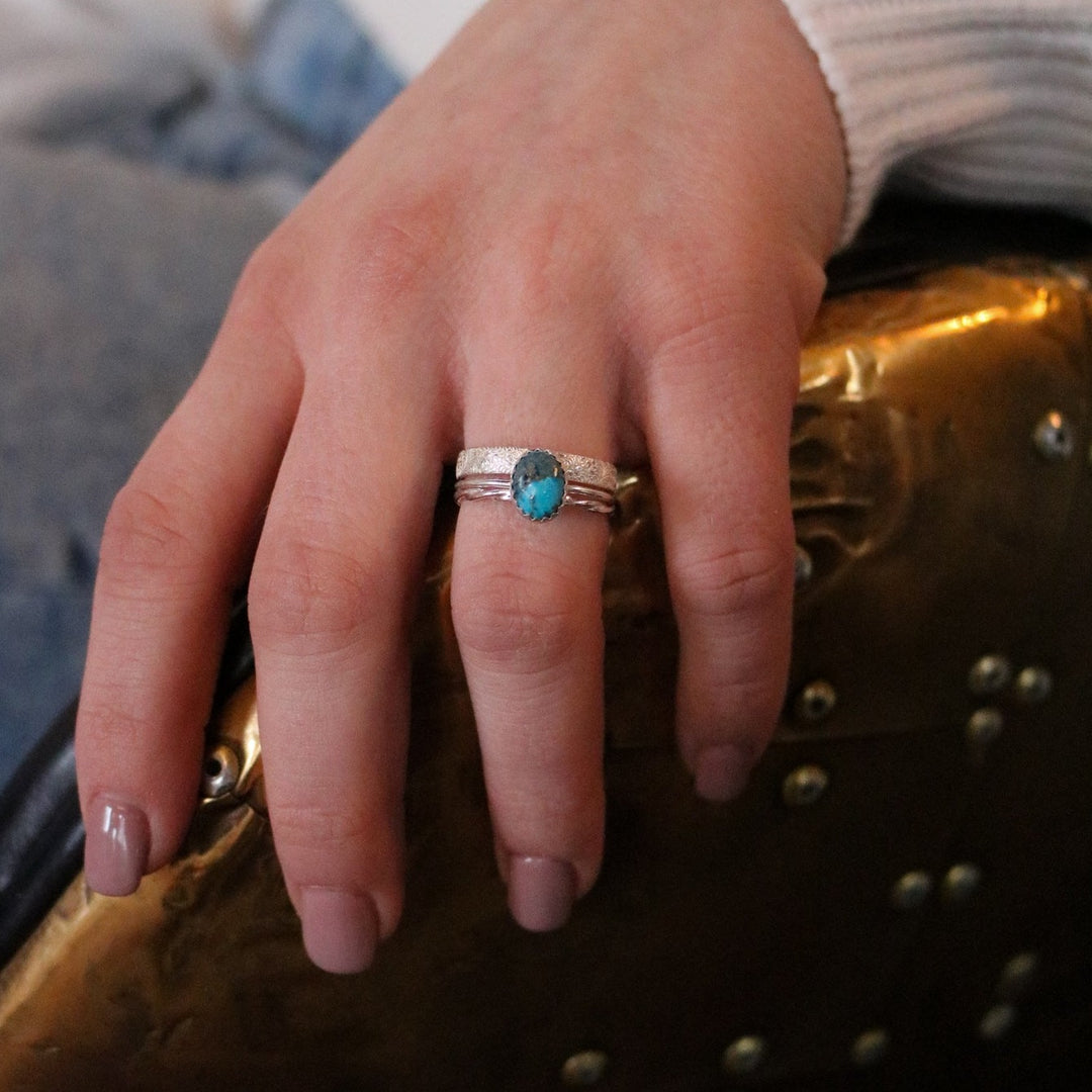 Durango Stacking Ring Set in Turquoise