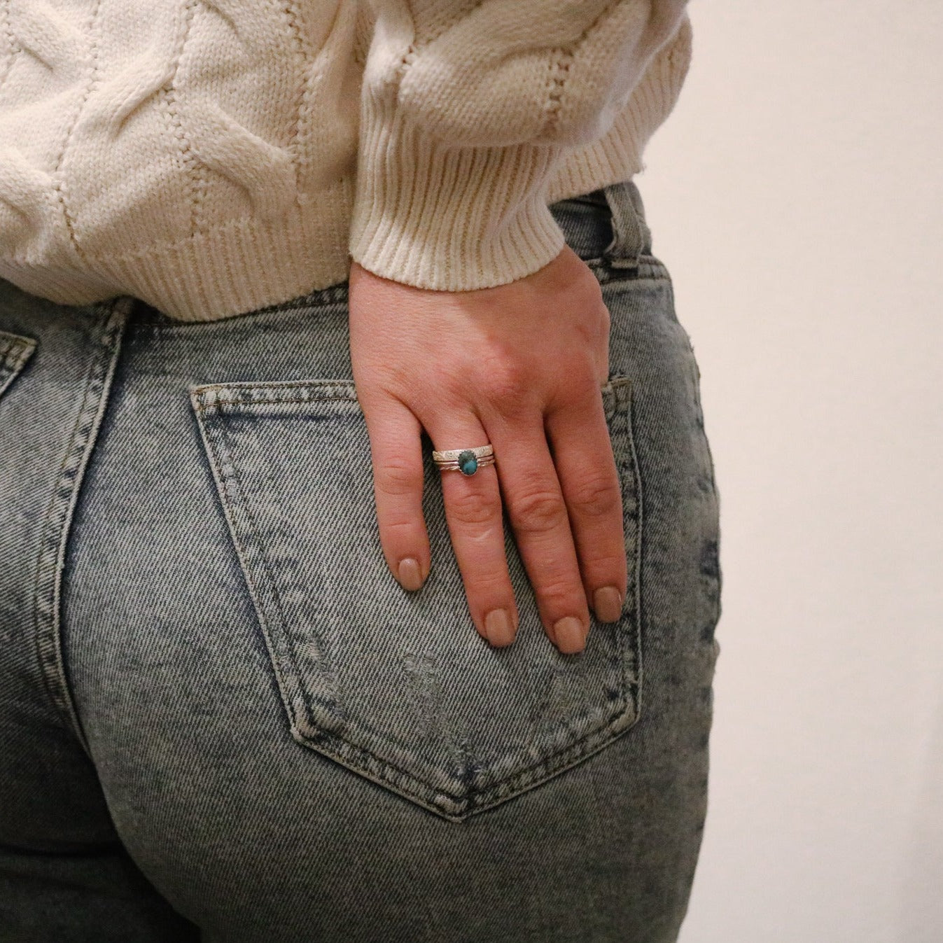 Durango Stacking Ring Set in Turquoise