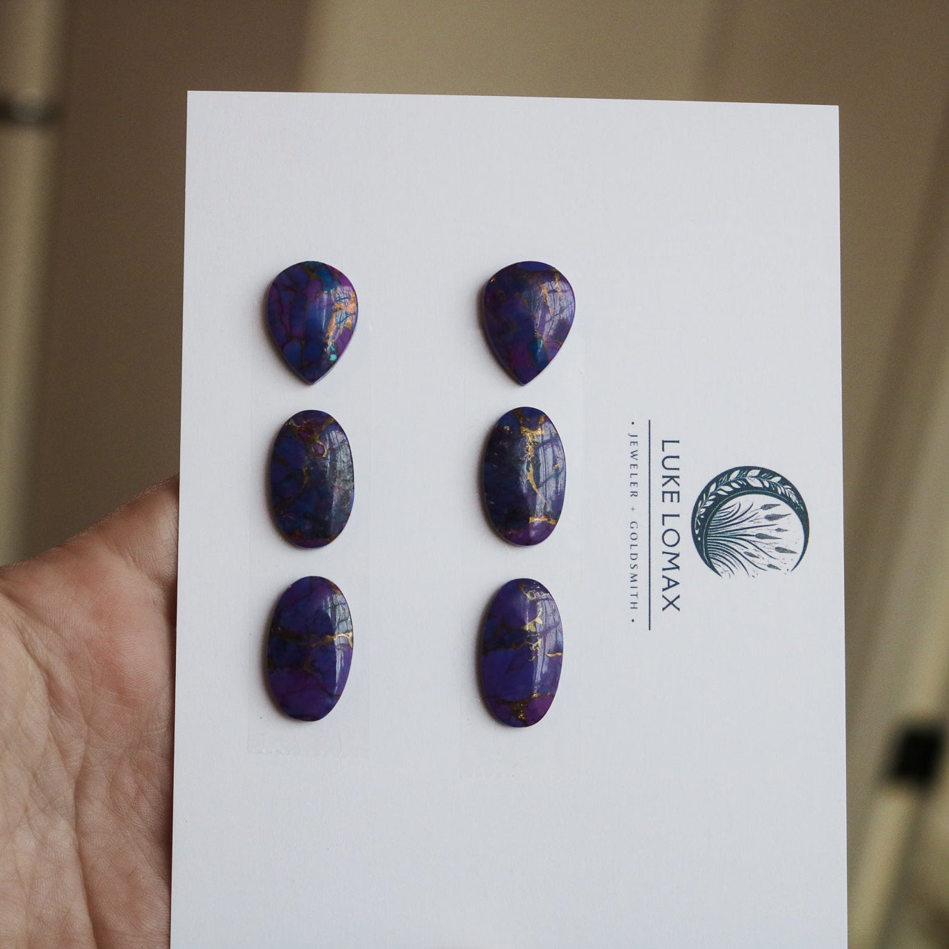 Purple Mojave Statement Earring Deposit // Custom Build + Made to Order