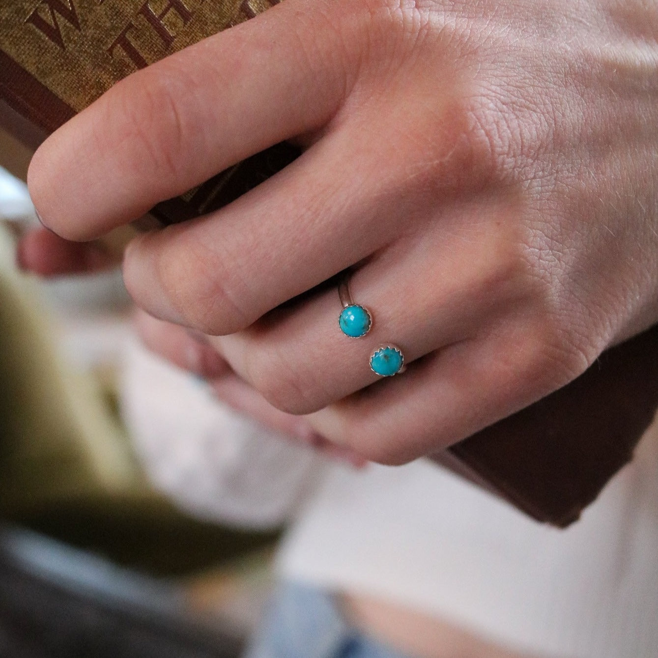 Luisa // Adjustable Turquoise Ring