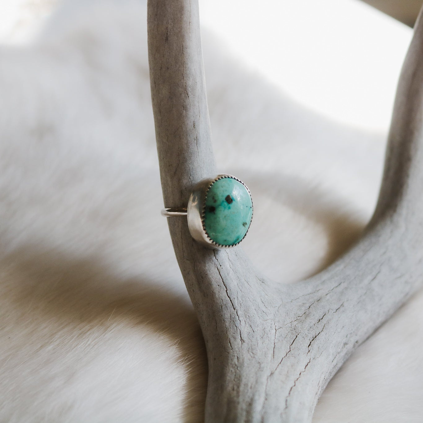 American Turquoise Ring - Size 4.5 // One of a Kind