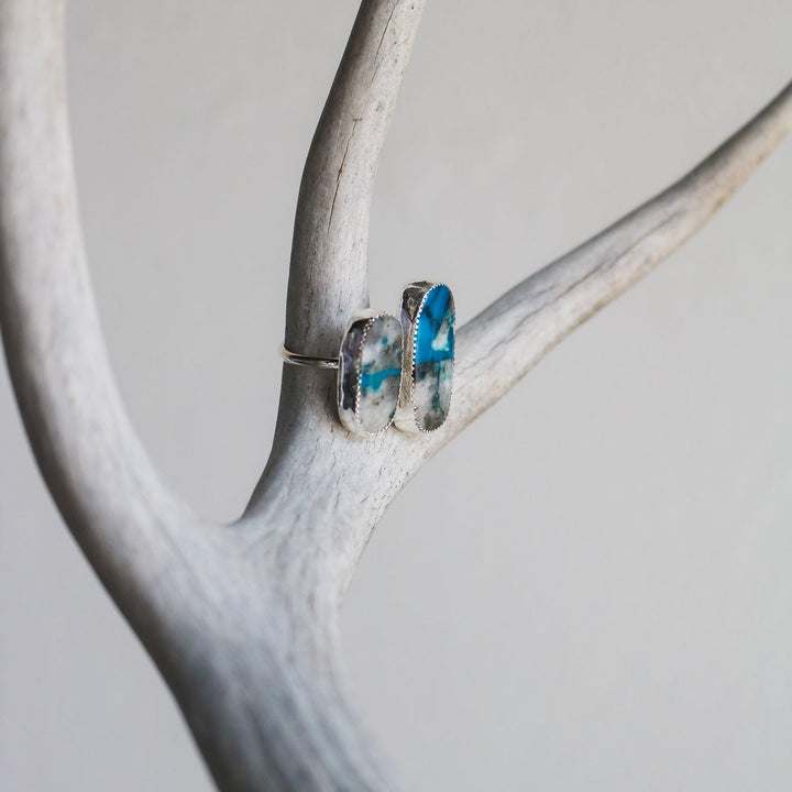 American Turquoise Adjustable Statement Ring // Size 10