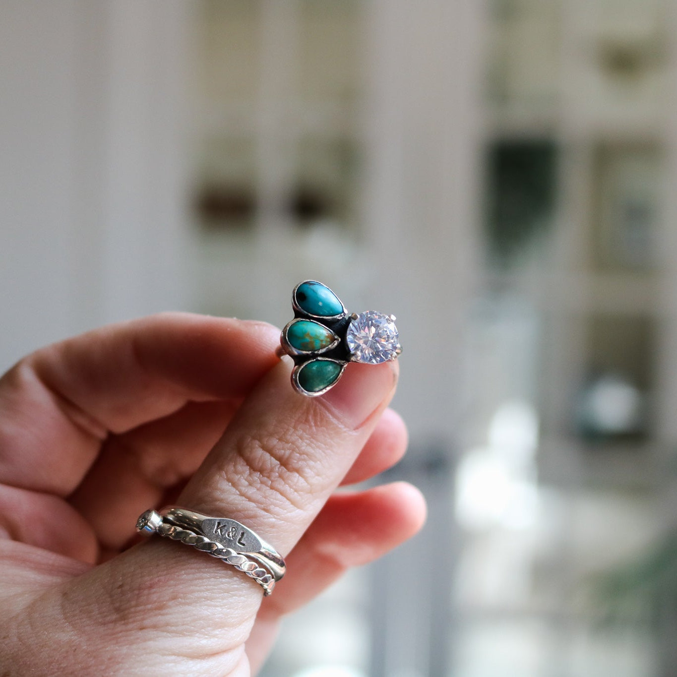 'Verde' Diamond Ring Size 8 // One of a Kind + Ready to Ship