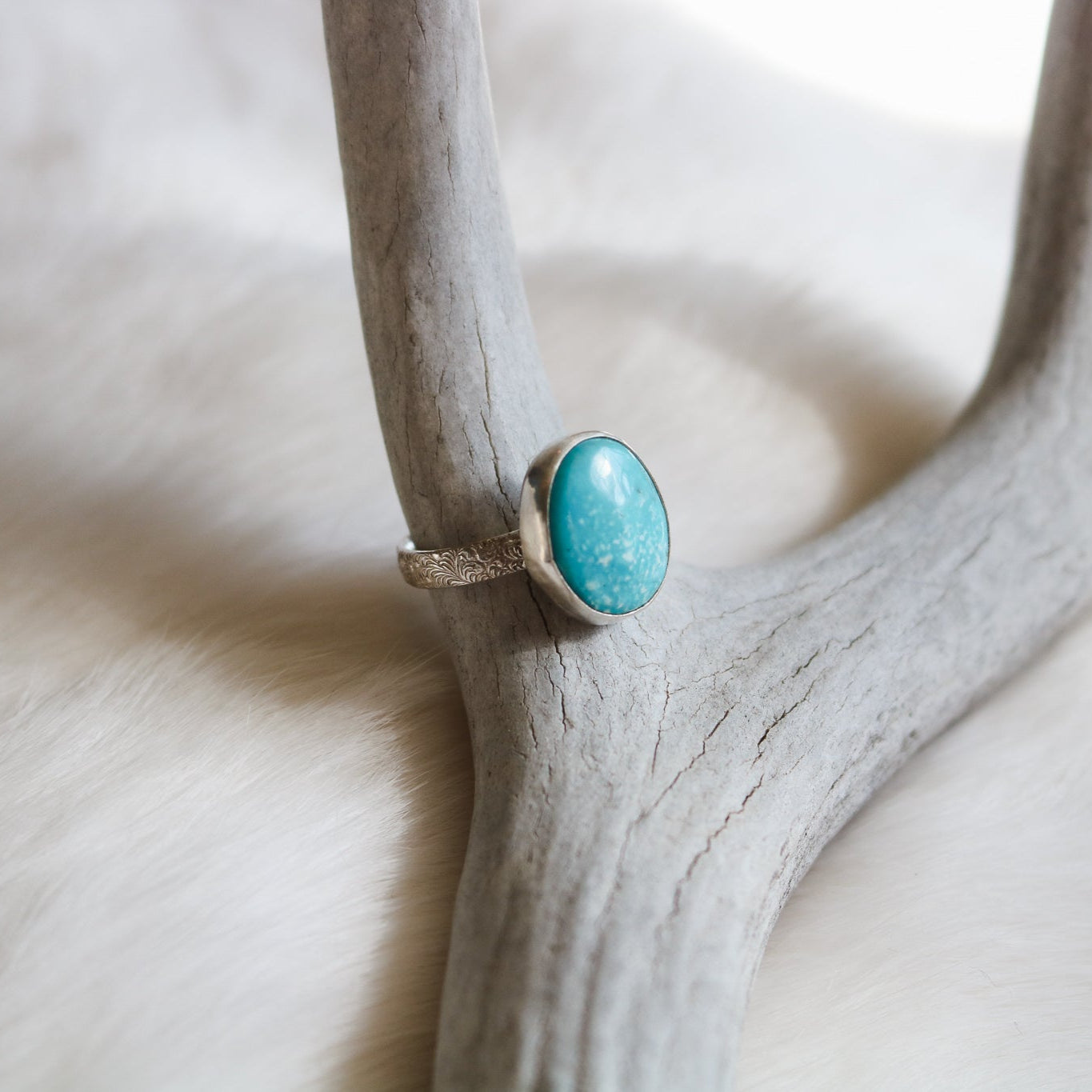 American Turquoise Ring - Size 8.5 // One of a Kind
