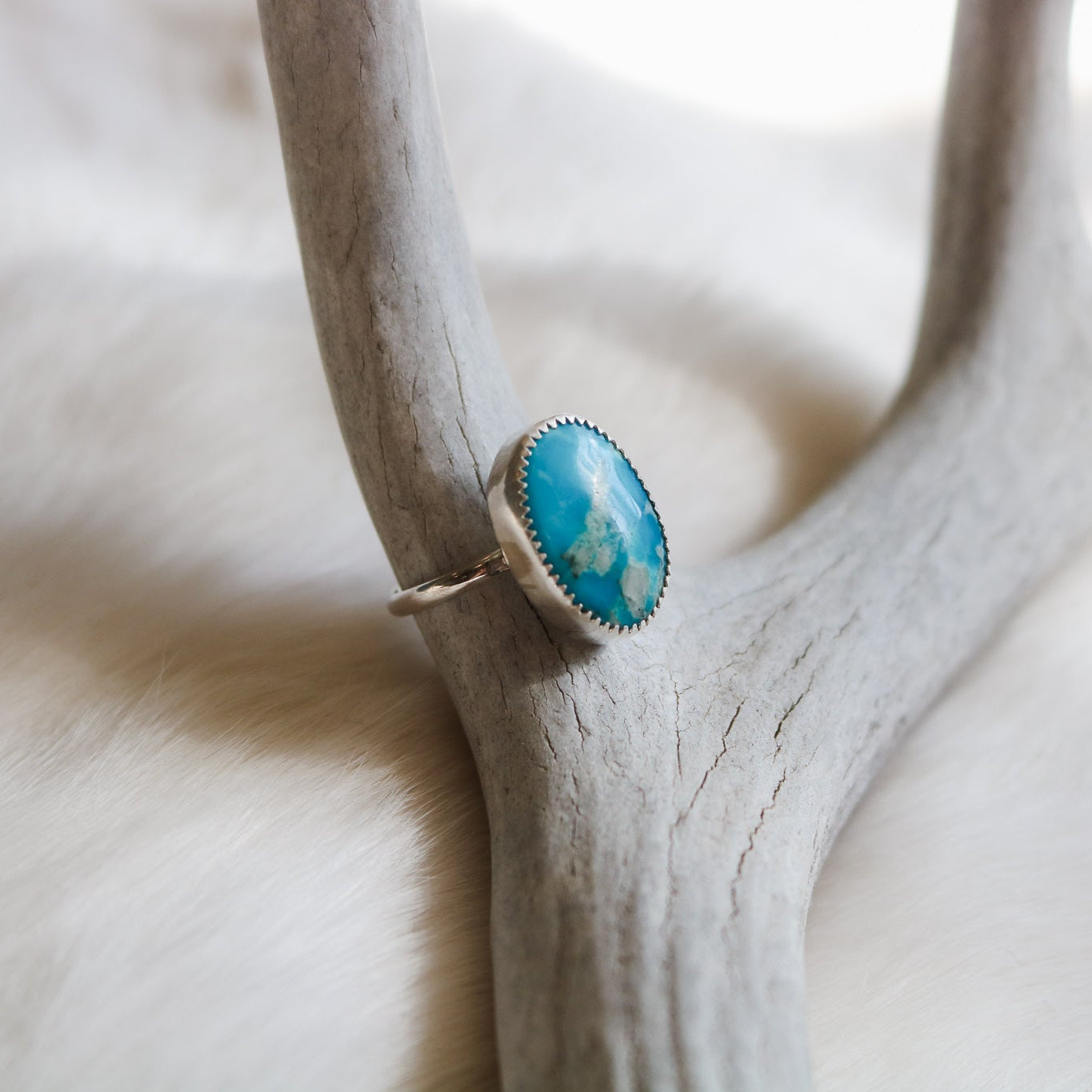 American Turquoise Ring - Size 8.5 // One of a Kind