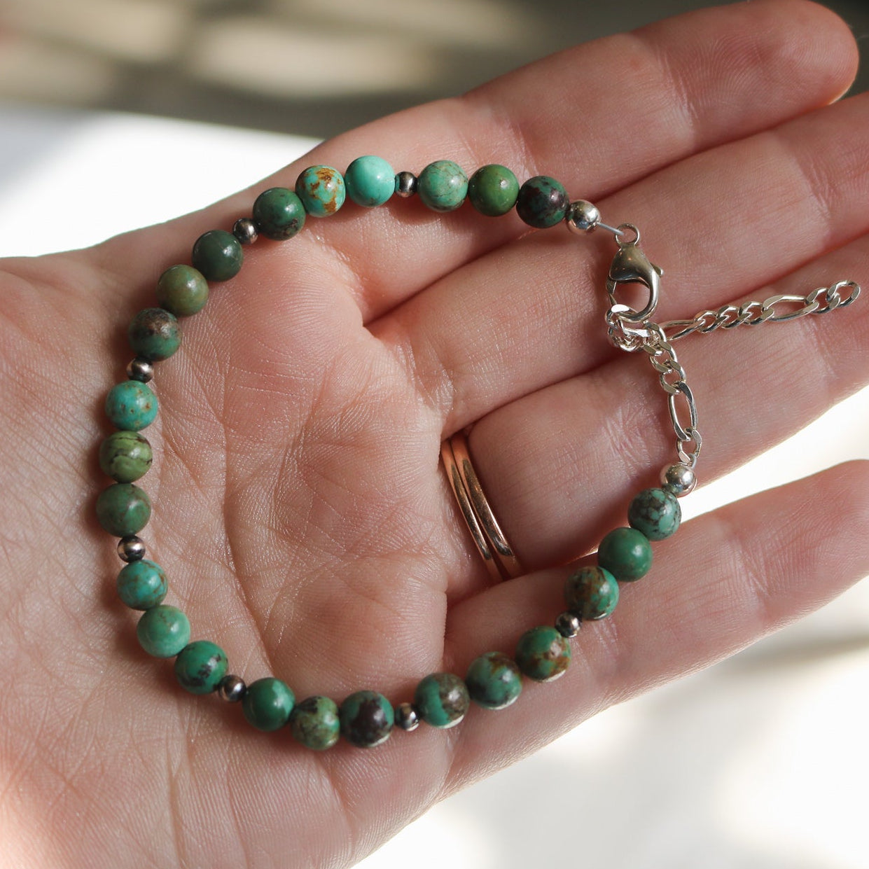 'Monroe' Beaded Turquoise Bracelet // One of a Kind