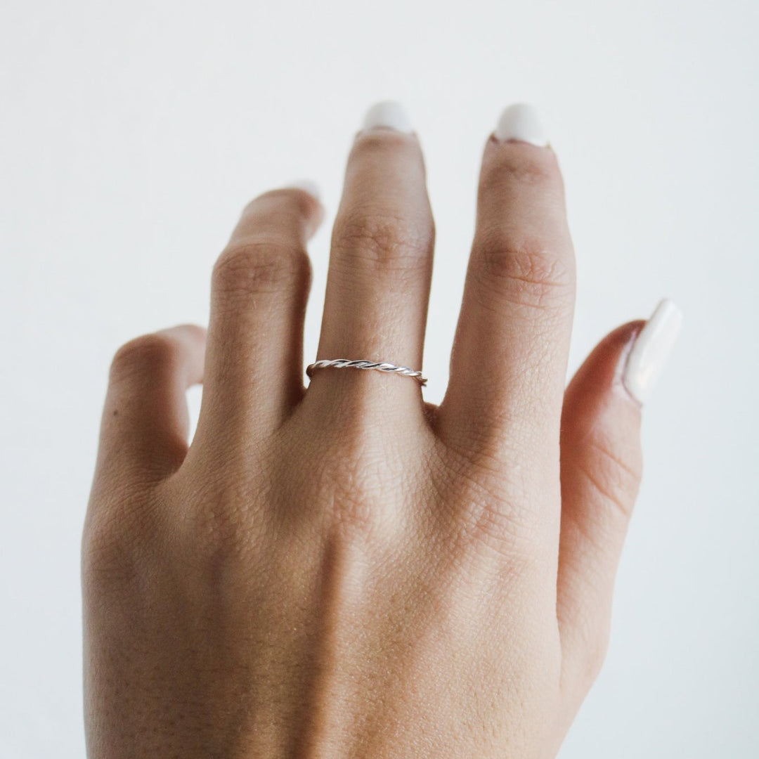 Memorial Ring in White Topaz // Made to Order