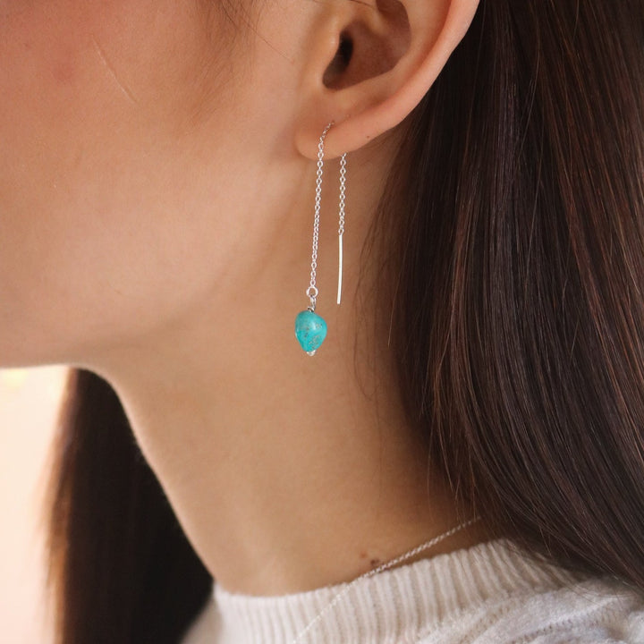 Taos // Turquoise Threader Earrings