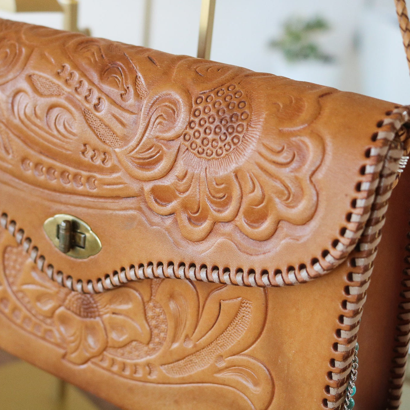 ‘Somewhere West’ Tooled Leather Handbag // One of a Kind