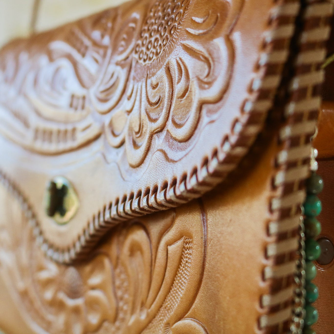 ‘Somewhere West’ Tooled Leather Handbag // One of a Kind