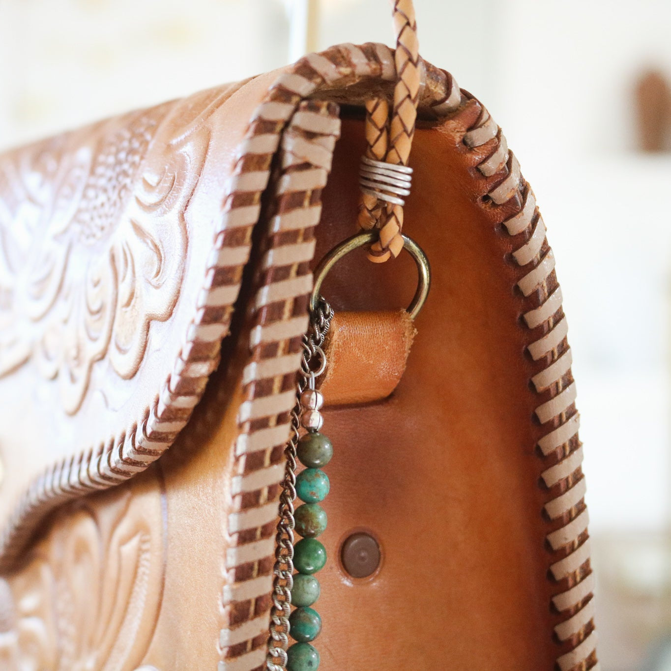 ‘Somewhere West’ Tooled Leather Handbag // One of a Kind