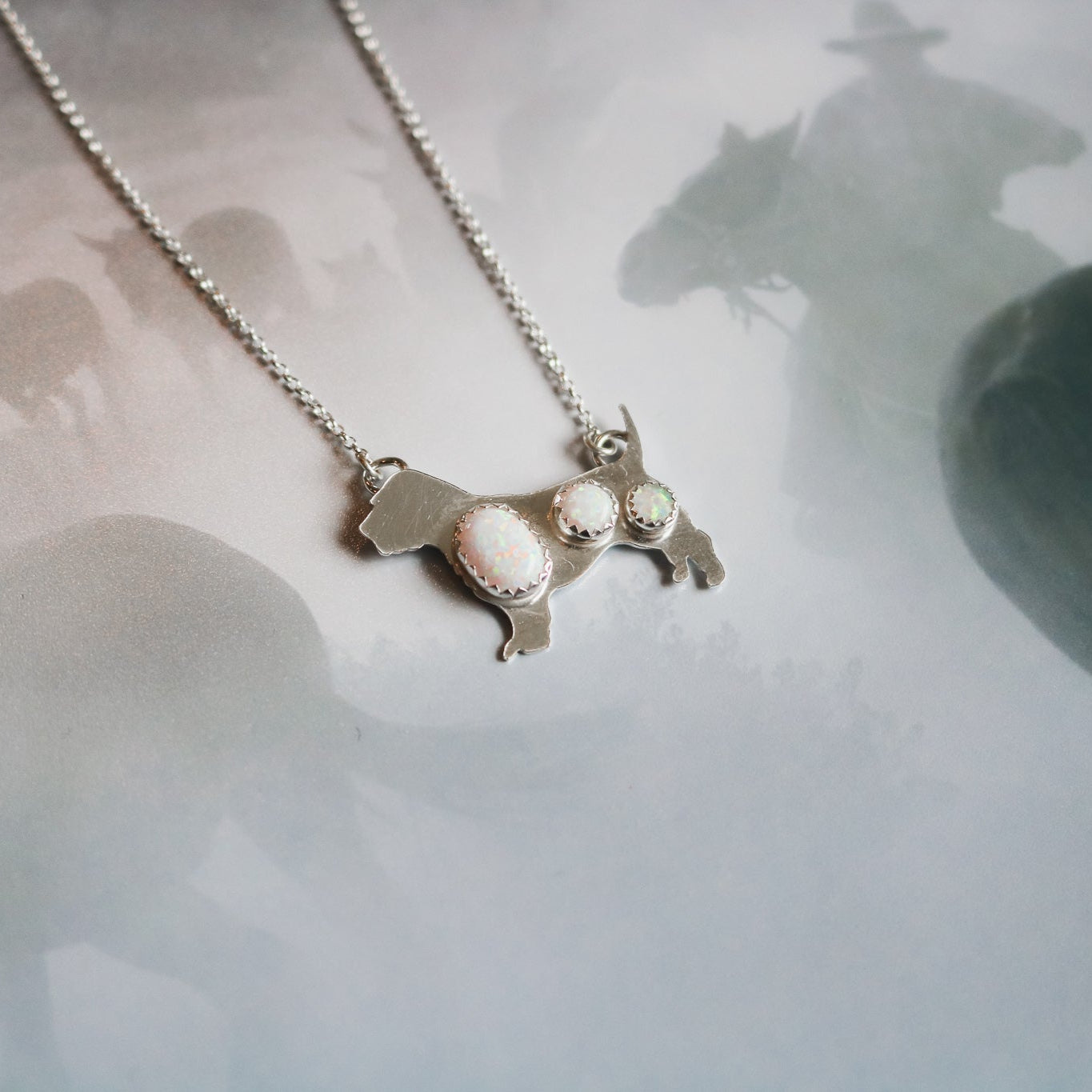 Custom Pet Silhouette Necklace // Made to Order