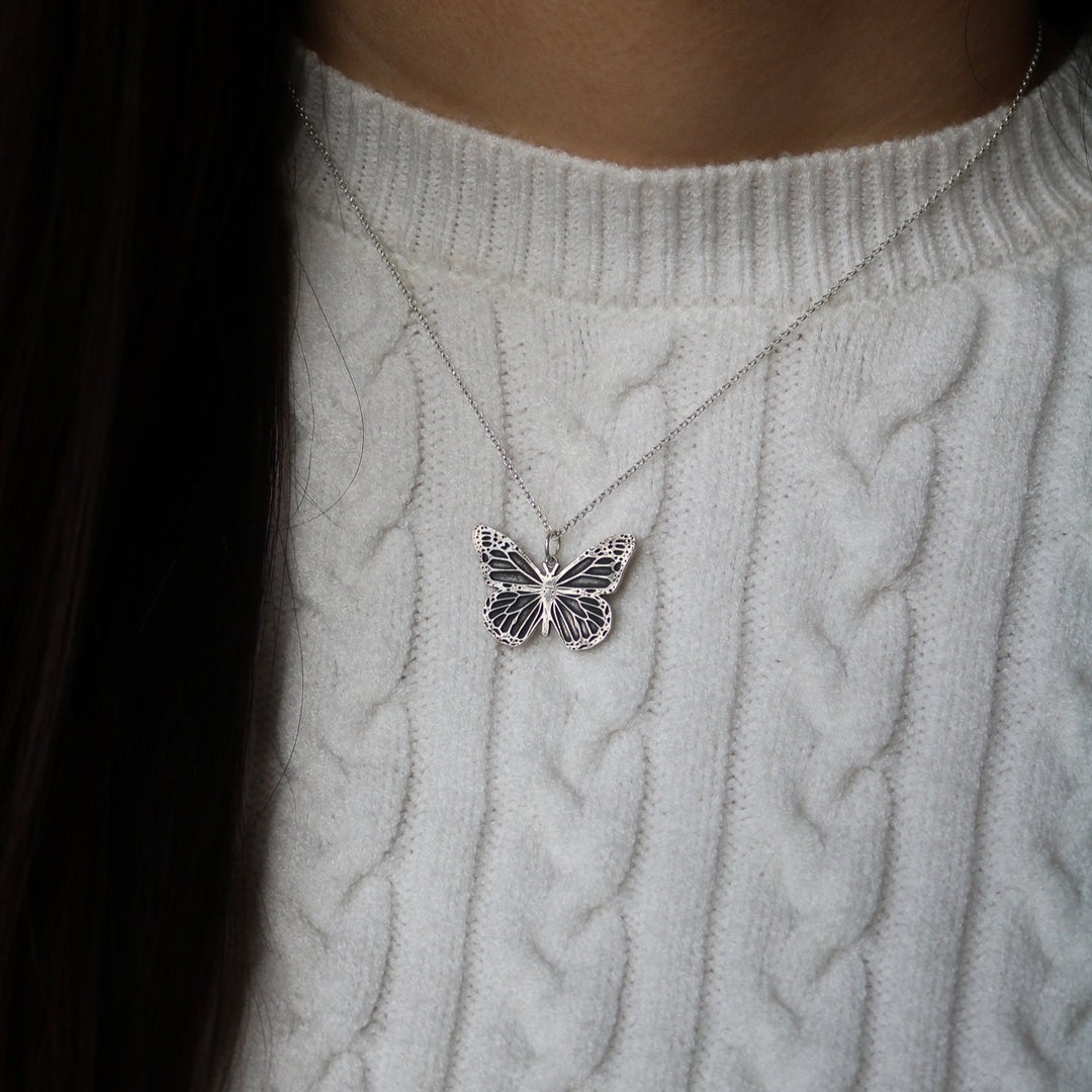 Monarch Butterfly Necklace – Prairie Sky Jewelry Co