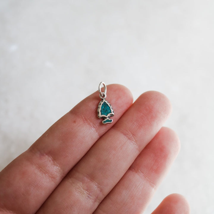 Turquoise Arrowhead Charm