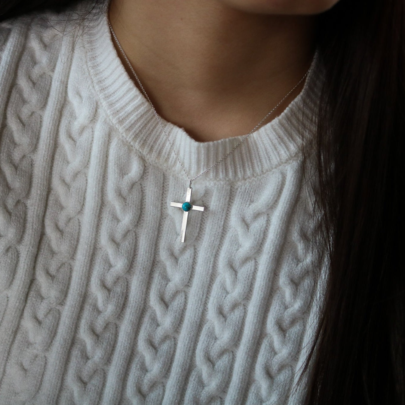 'Ruth' Cross Charm/Necklace