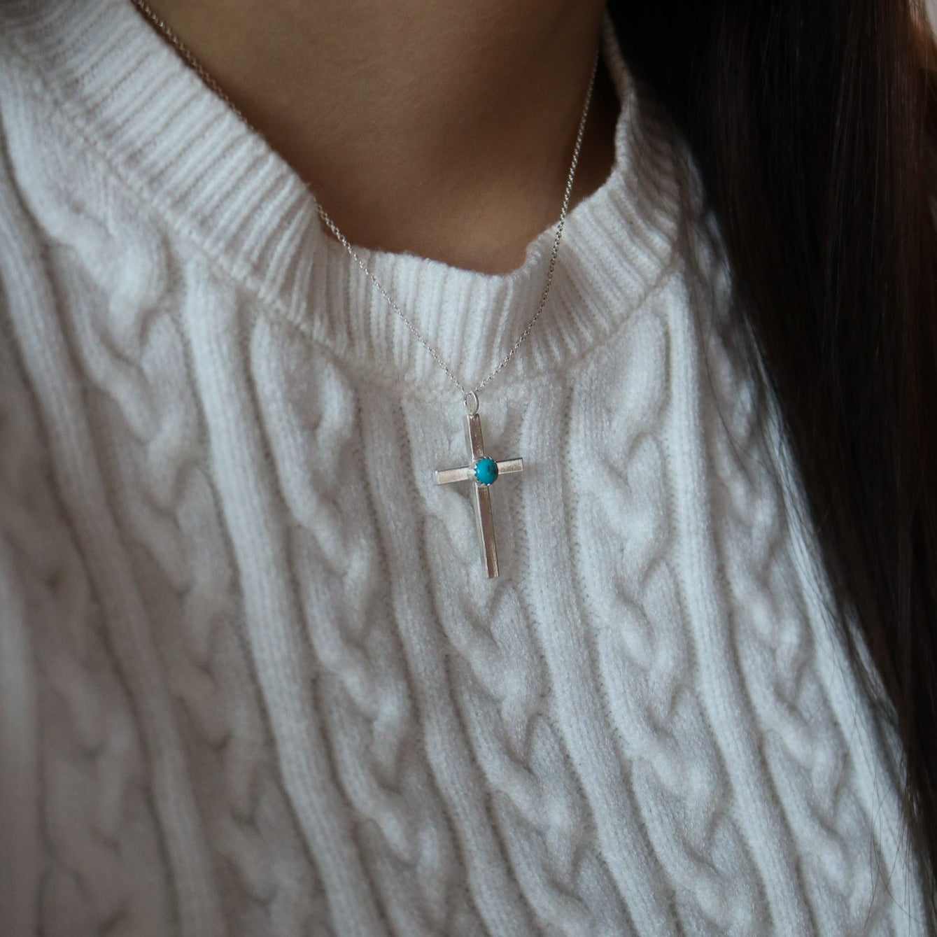'Ruth' Cross Charm/Necklace