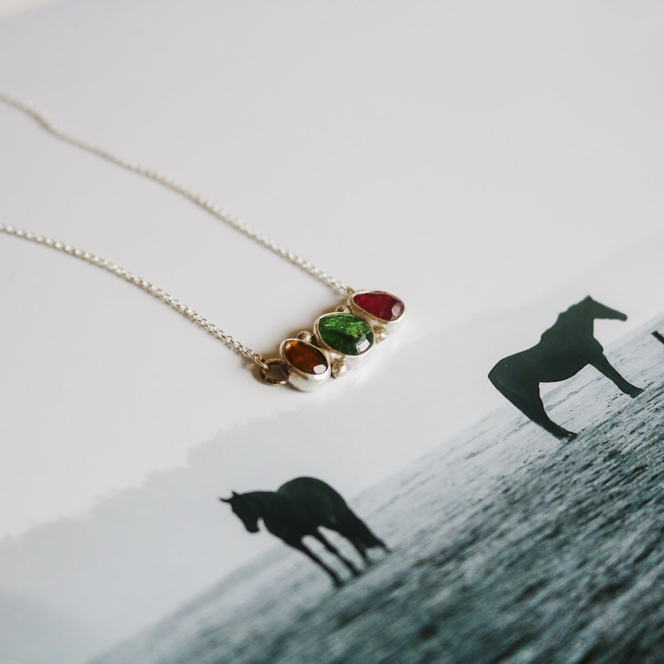 Tourmaline Wanderer Necklace I // One of a Kind