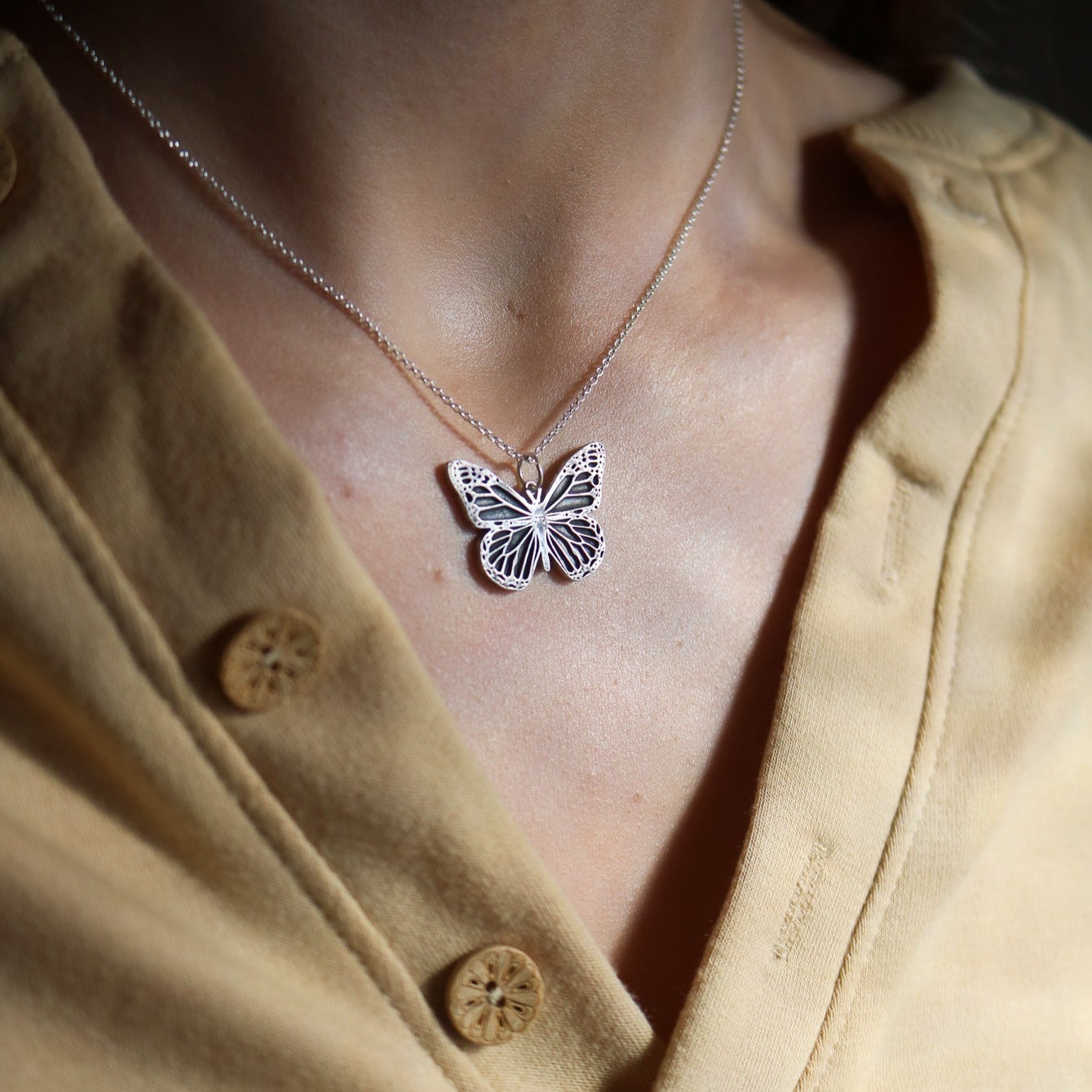 Monarch Butterfly Necklace